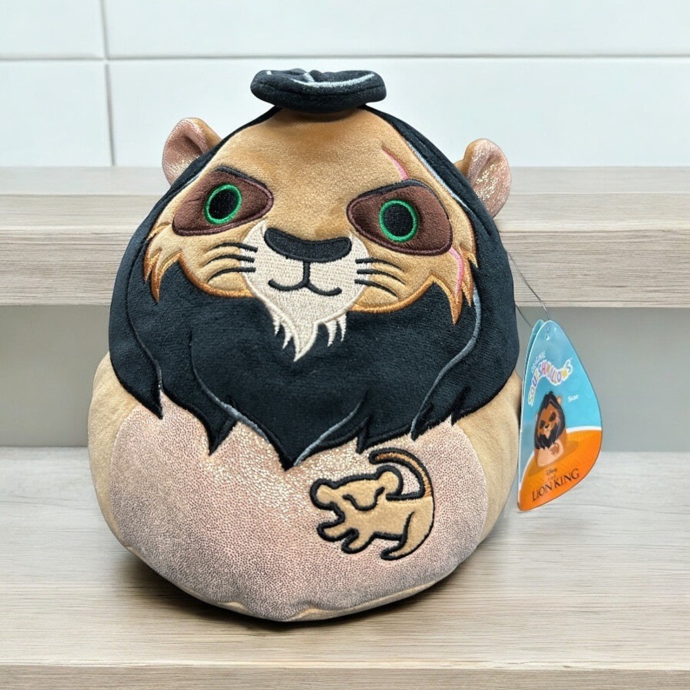 New KellyToy Squishmallows 8"‎ SCAR Plush Disney The Lion King Rare 2023 NWT